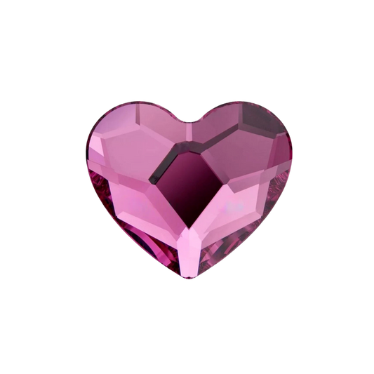 Cristal Swarovski® - Heart Fuchsia