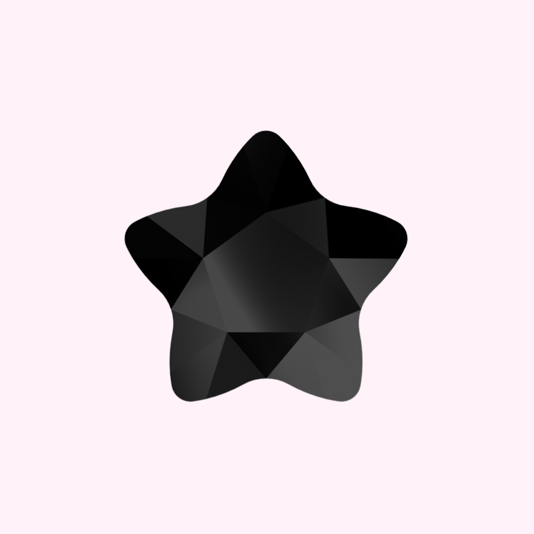 Cristal Swarovski® - Starflower Black