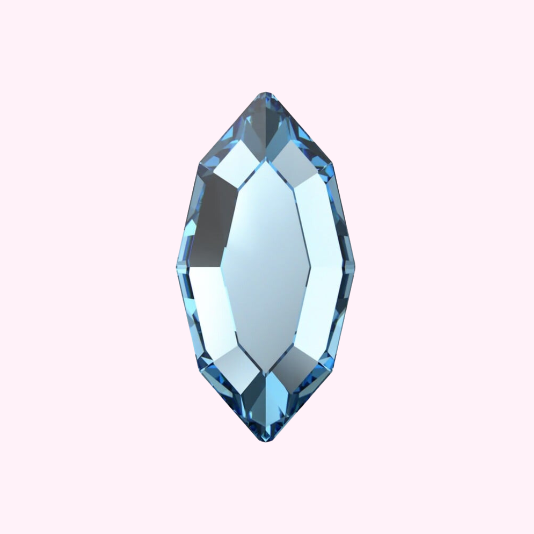 Cristal Swarovski® - Navette Aquamarine